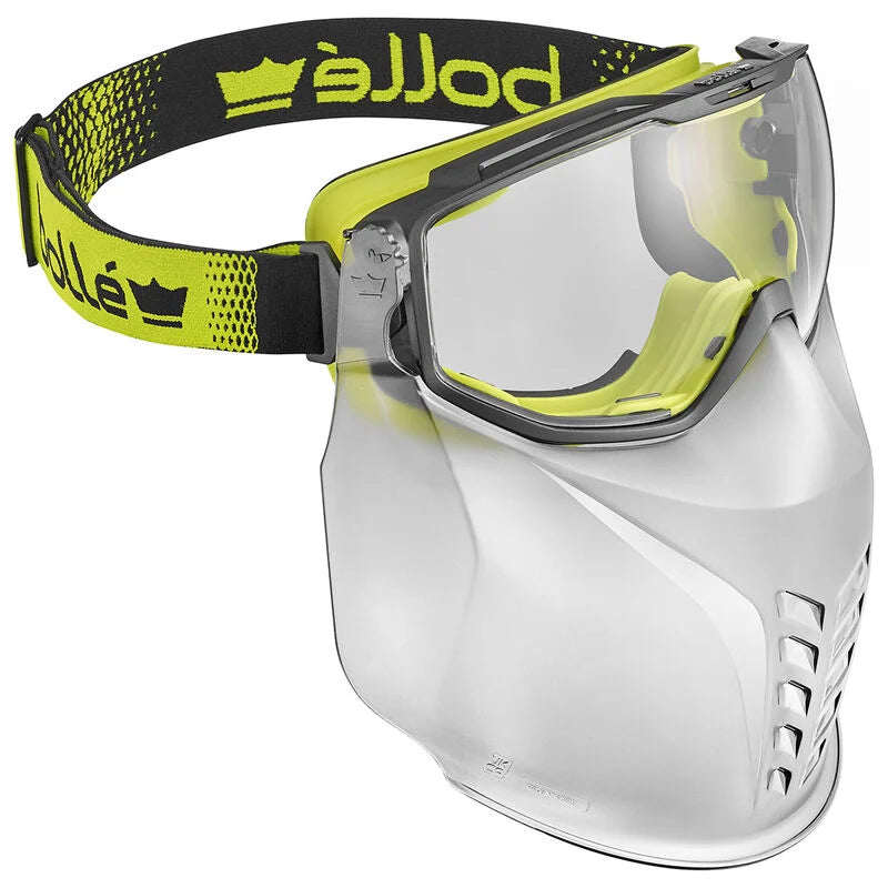 Bollé - UNIVERSAL GOGGLE PC Clear Platinum- Indirect Vented with Foam & Mouthguard