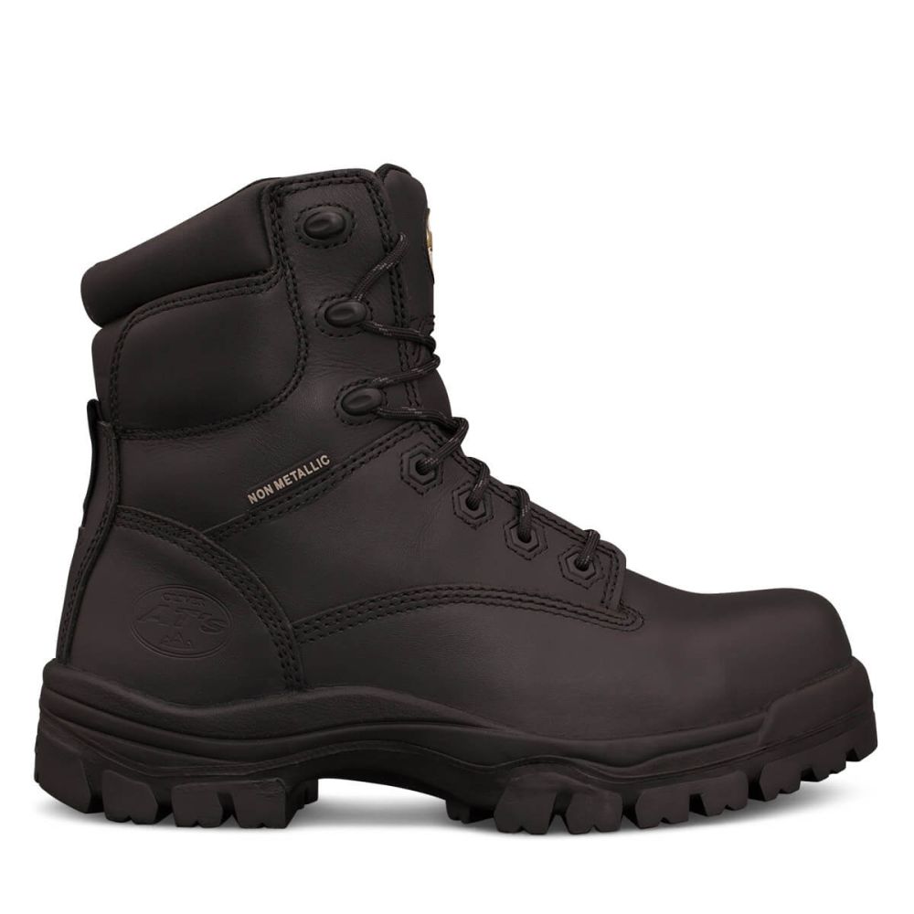 Oliver - 150mm Black Lace Up Boot