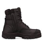 Oliver - 150mm Black Zip Sided Boot