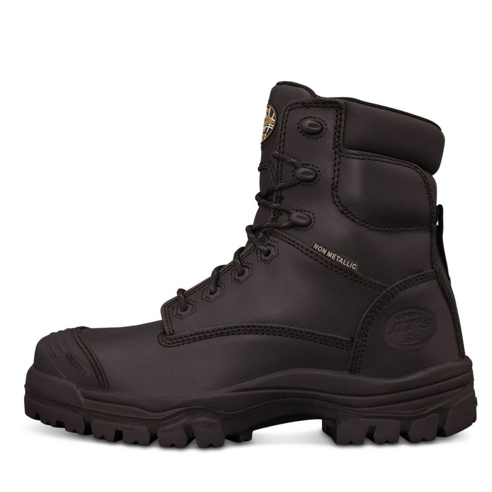 Oliver - 150mm Black Zip Sided Boot