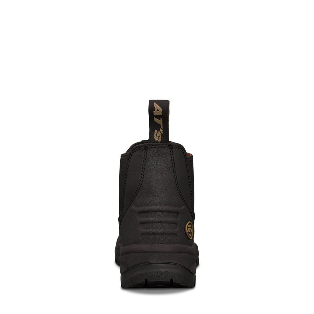 Oliver - Black Elastic Sided Boot