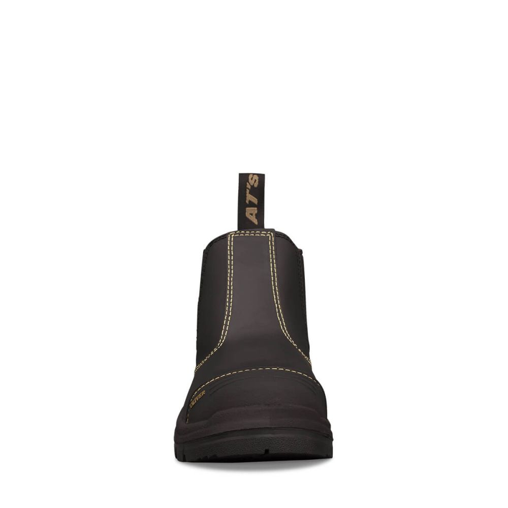 Oliver - Black Elastic Sided Boot