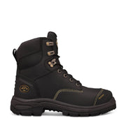 Oliver -  150mm Black Lace Up Boot