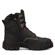 Oliver - 150mm Black Zip Sided Boot