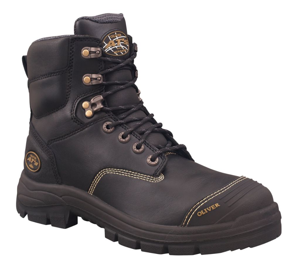 Oliver - 150mm Black Zip Sided Boot
