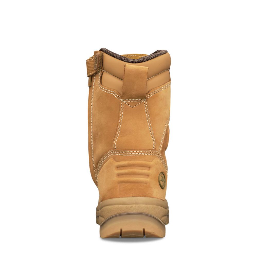 Oliver - 200mm Hi-Leg Wheat Zip Sided Boot