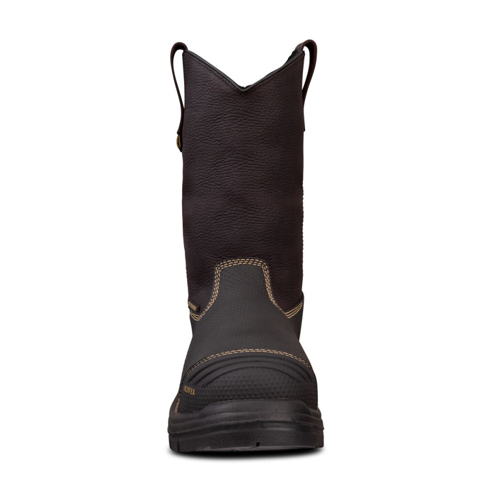 Oliver - 240mm Brown Pull-on Riggers Boot