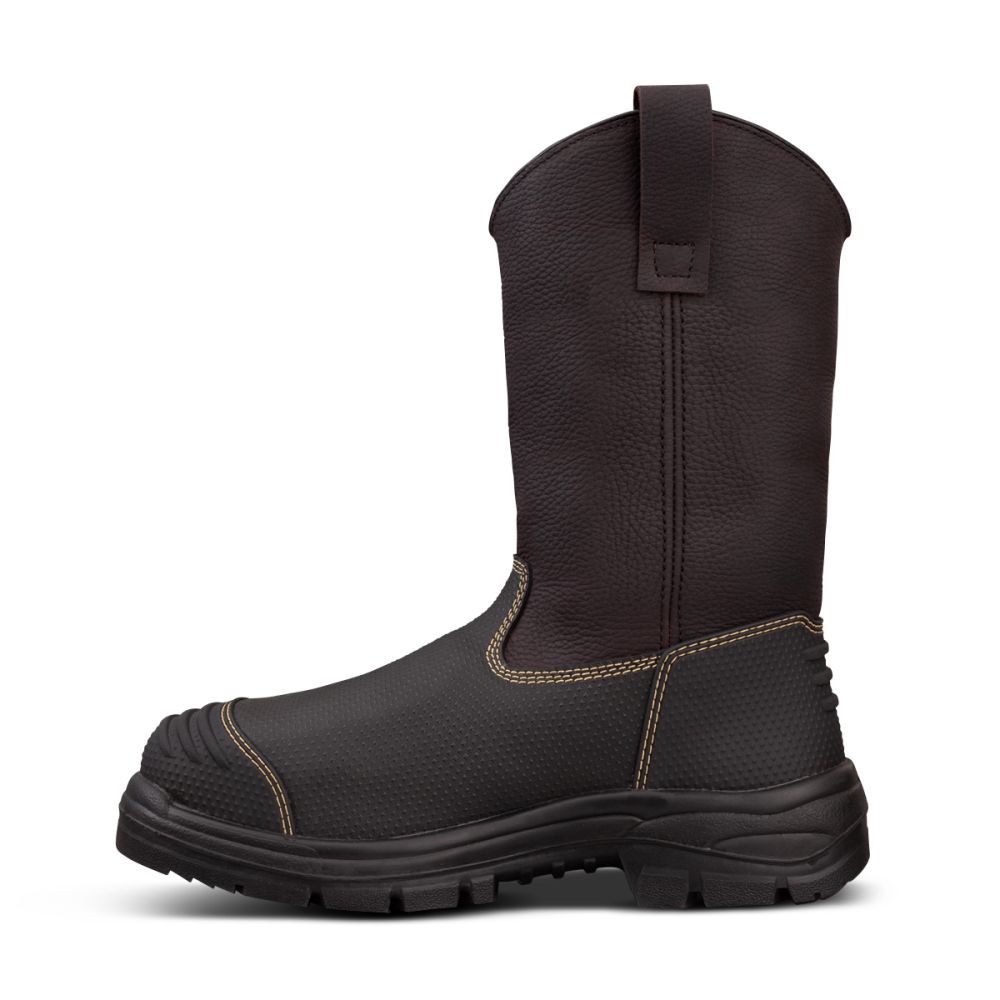 Oliver - 240mm Brown Pull-on Riggers Boot