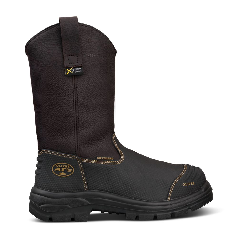 Oliver - 240mm Brown Pull-on Riggers Boot