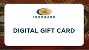 Digital gift card with Ironbark logo on a decorative background