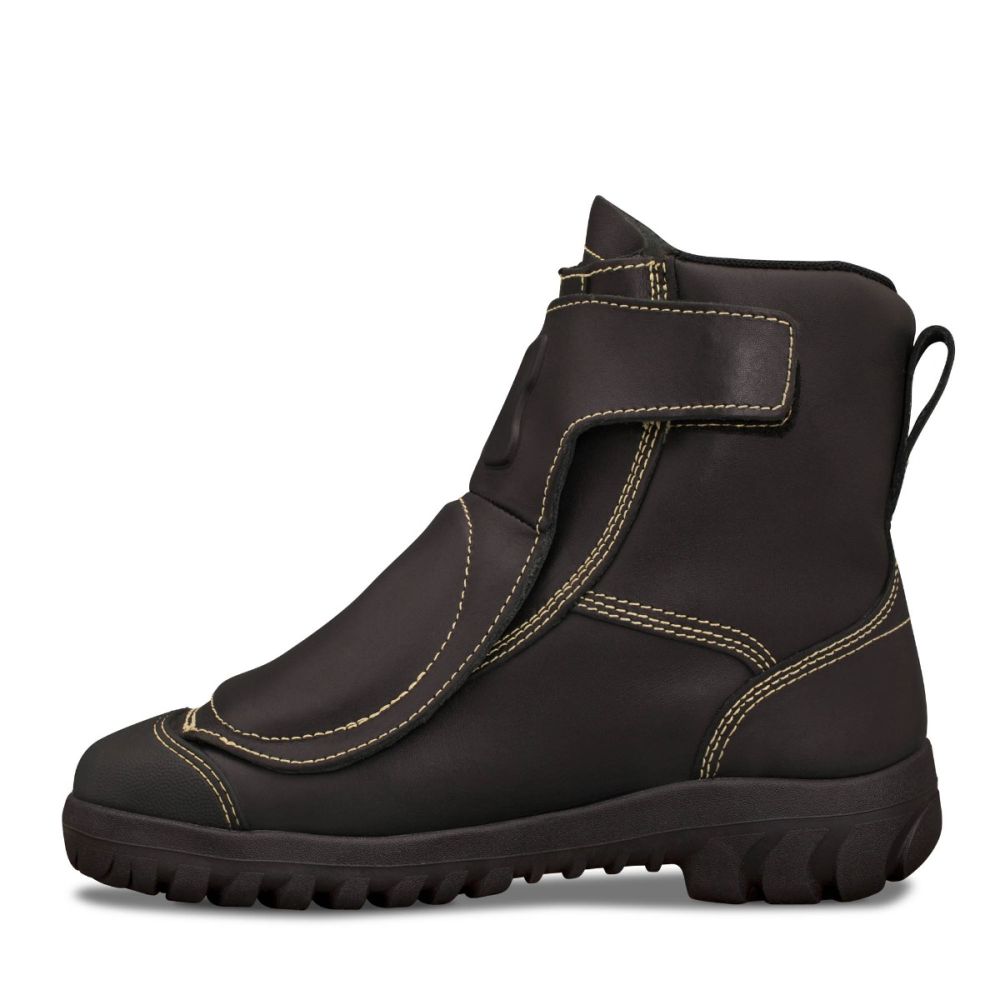 Oliver - Black Smelter Boot With External Metguard