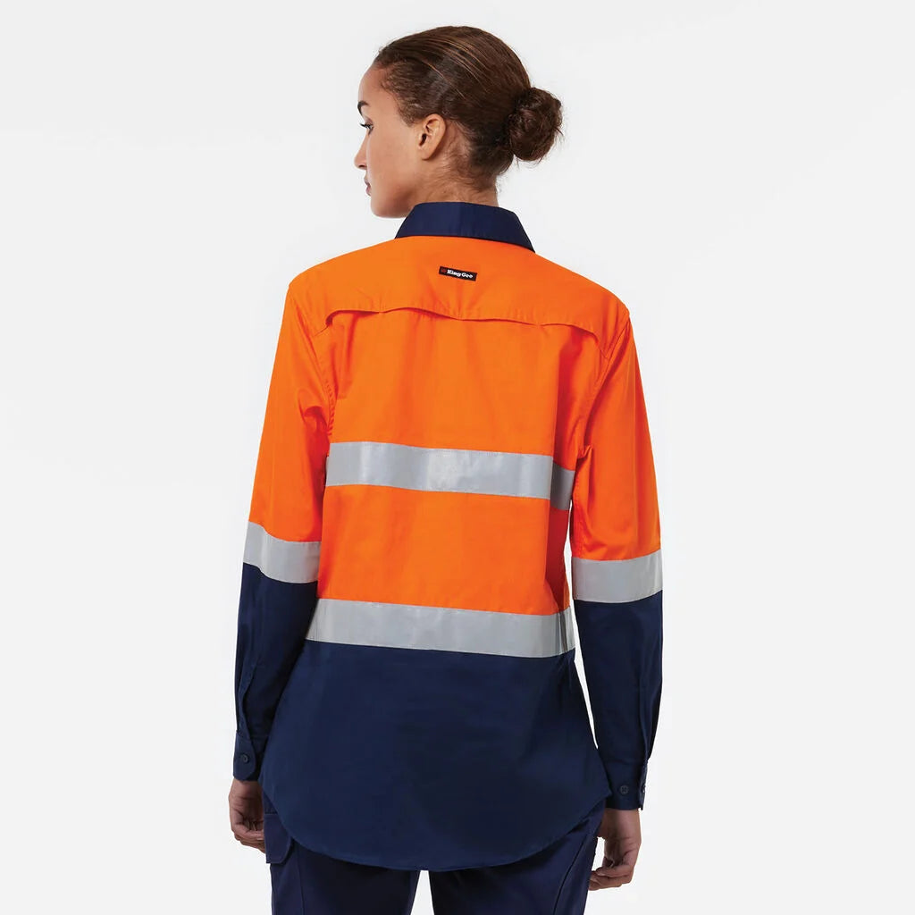 KingGee - Women's Originals Womens Vented Drill Shirt Taped - K44221