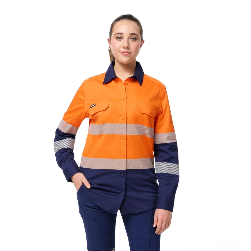 KingGee - Women's Workcool Spliced Stretch Taped Long Sleeve Shirt - K44243