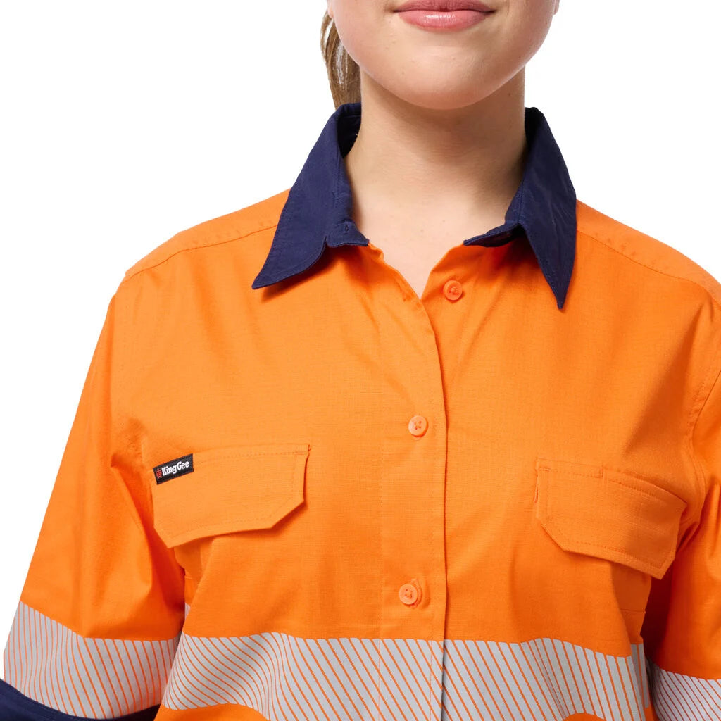 KingGee - Women's Workcool Spliced Stretch Taped Long Sleeve Shirt - K44243