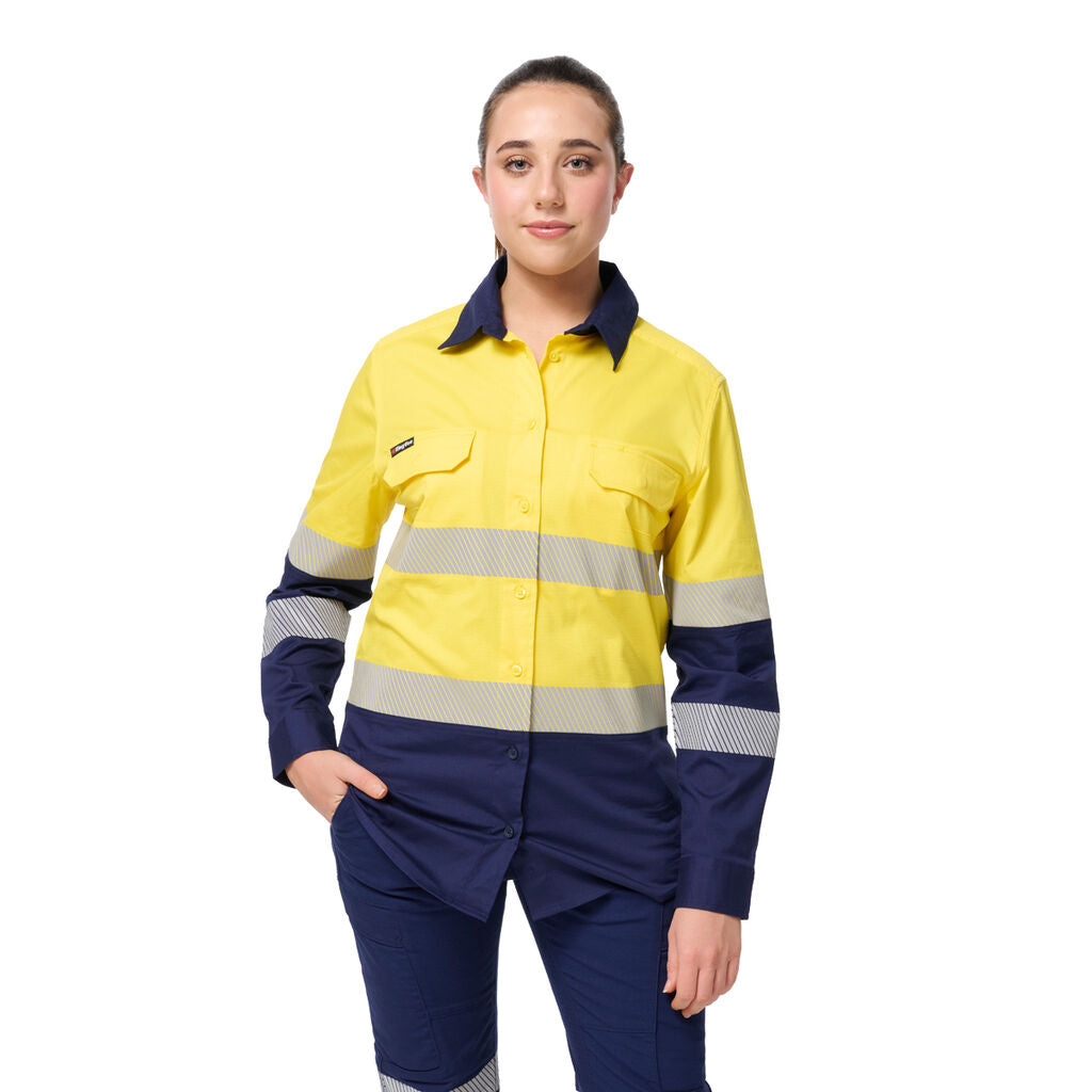 KingGee - Women's Workcool Spliced Stretch Taped Long Sleeve Shirt - K44243