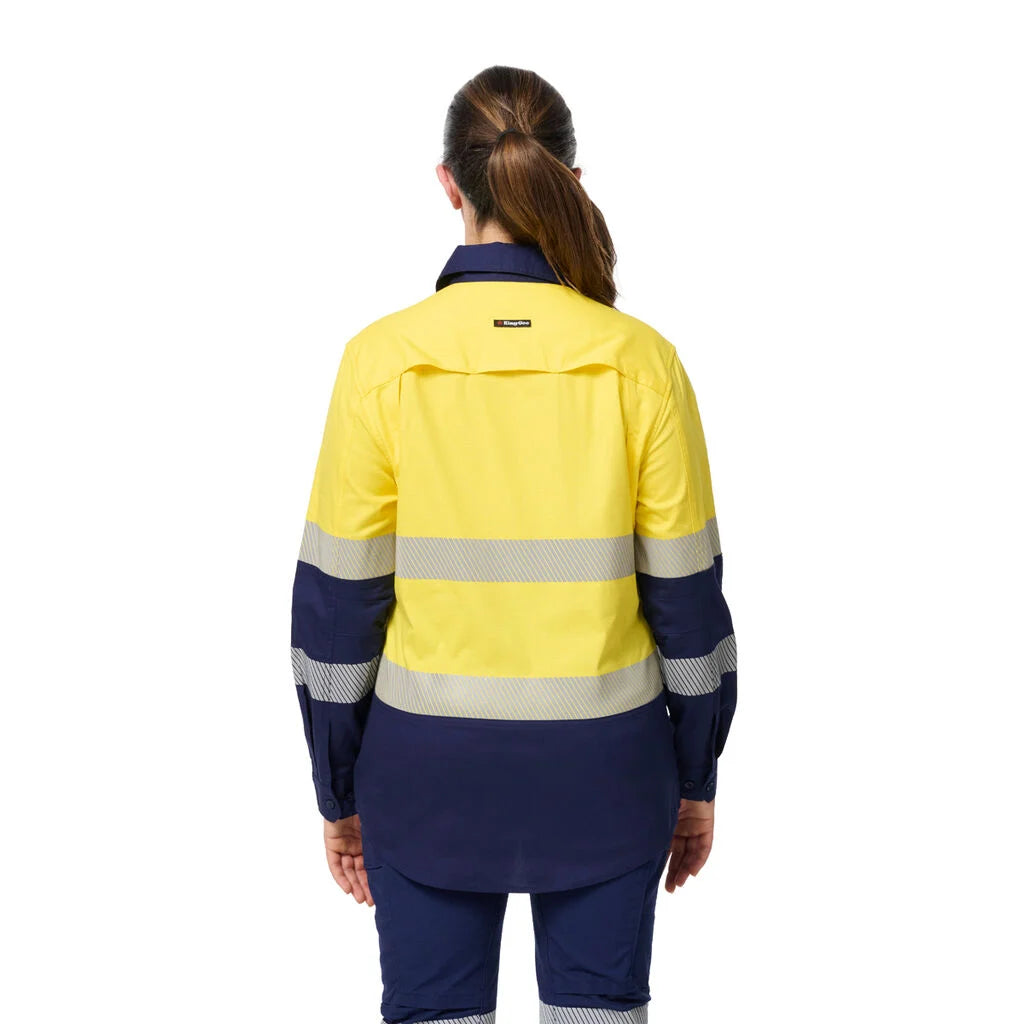 KingGee - Women's Workcool Spliced Stretch Taped Long Sleeve Shirt - K44243