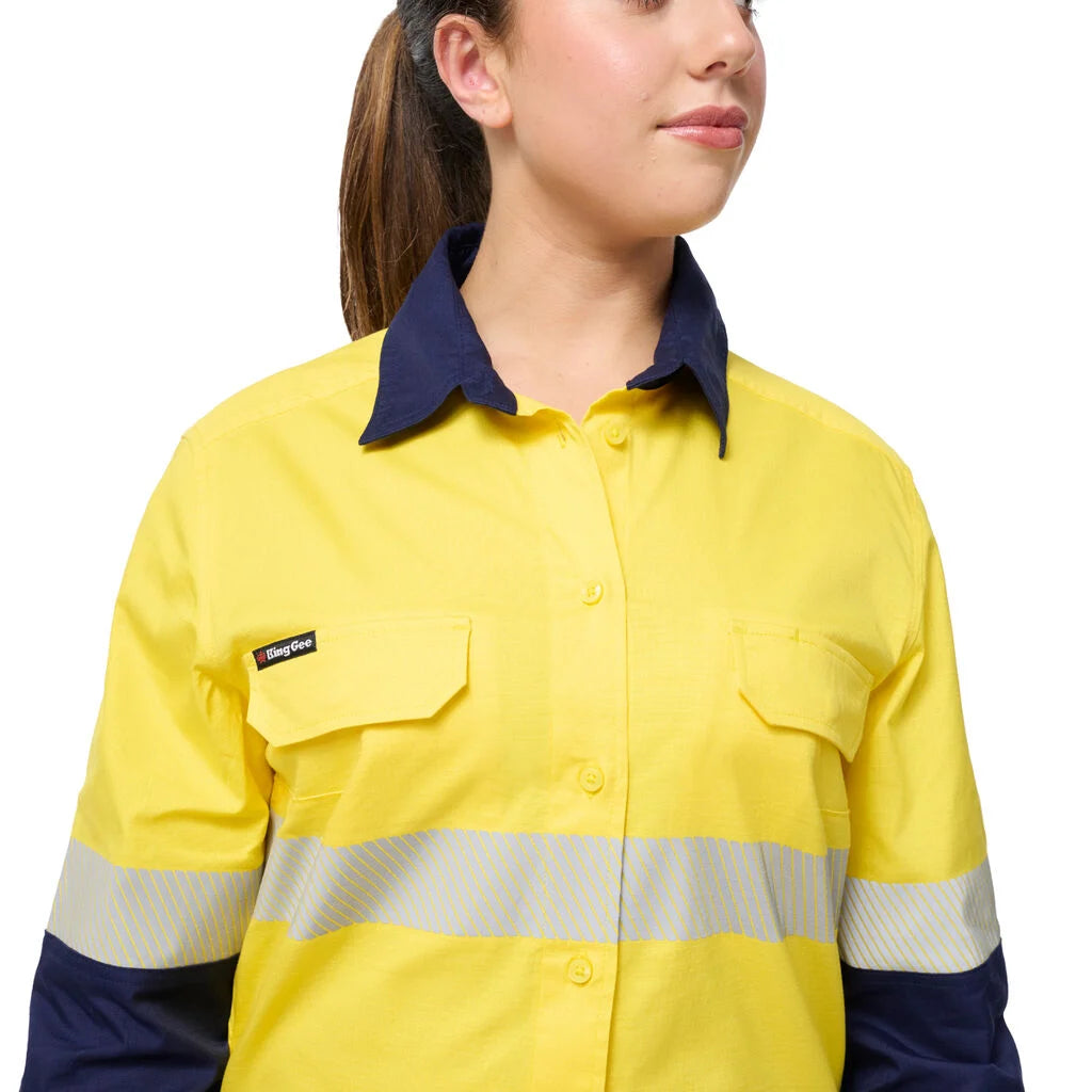 KingGee - Women's Workcool Spliced Stretch Taped Long Sleeve Shirt - K44243