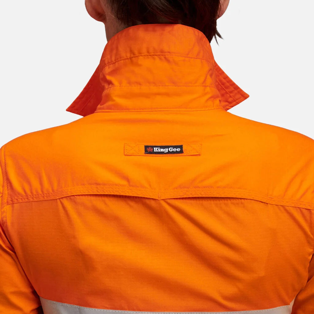 KingGee - Women's Workcool 2 Hi-Vis Reflective Work Shirt - K44545