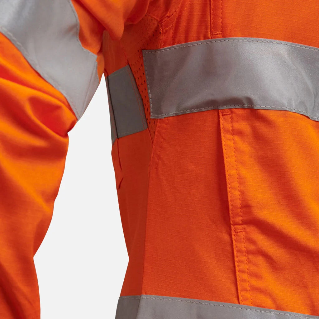 KingGee - Women's Workcool 2 Hi-Vis Reflective Work Shirt - K44545