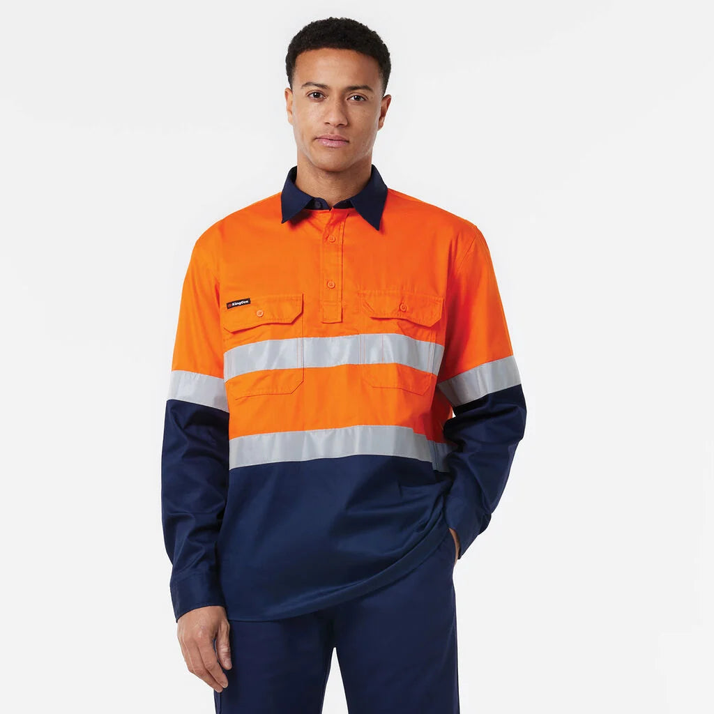 KingGee - Men's Originals Closed Front Vented Drill Shirt Tape - K54007