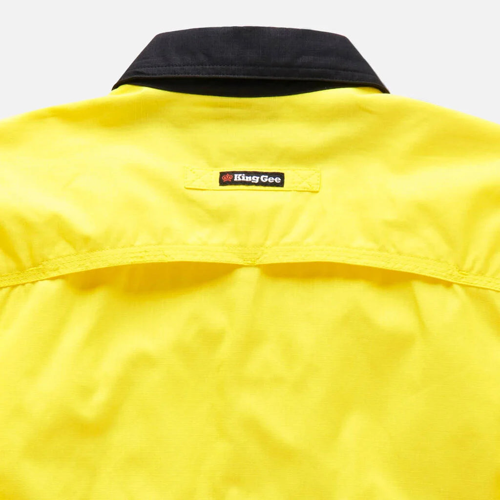 KingGee - Men's Workcool 2 Hi-Vis Reflective Two Tone Long Sleeve Work Shirt - K54880