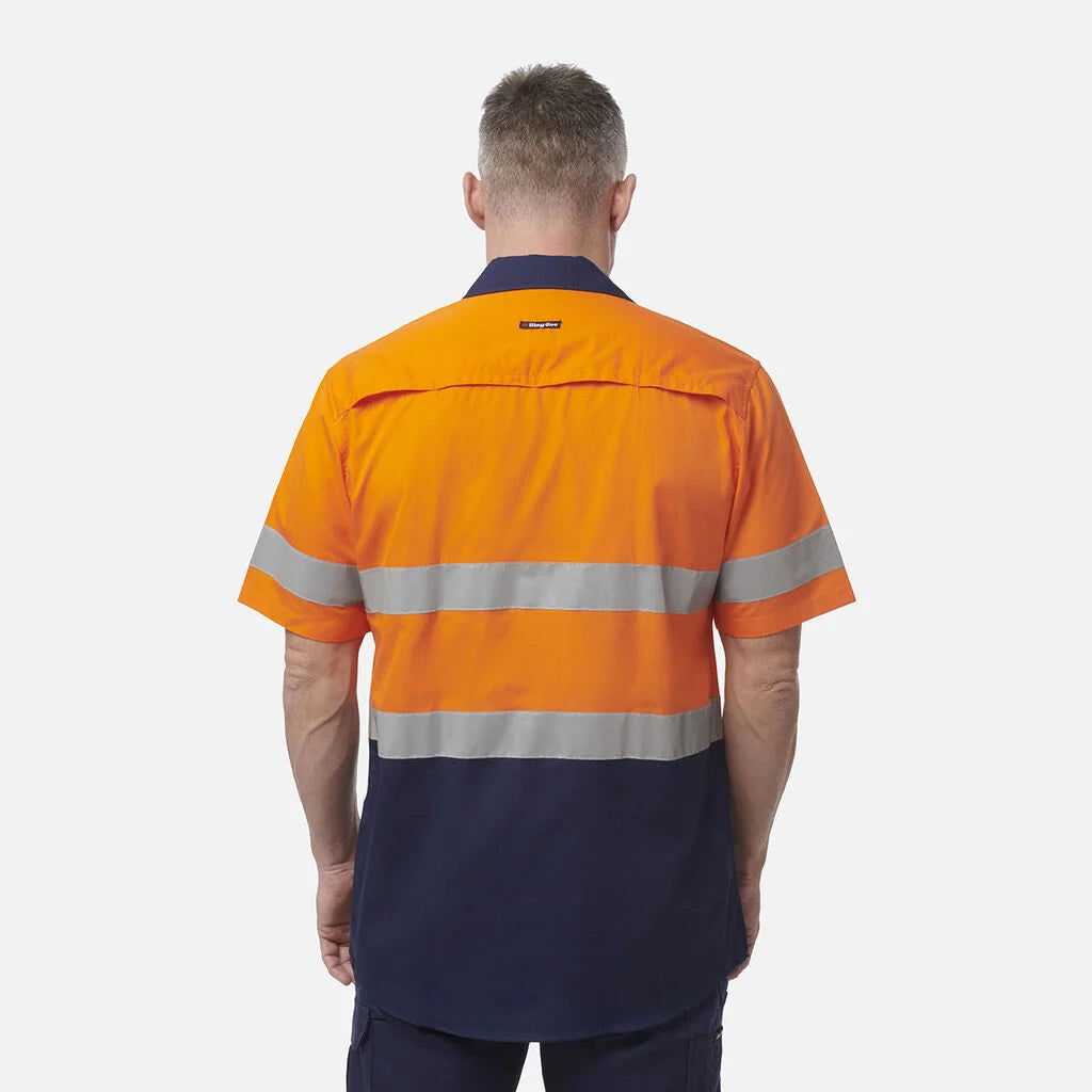 KingGee - Men's Workcool Vented Spliced Shirt Taped Short Sleeve - K54911