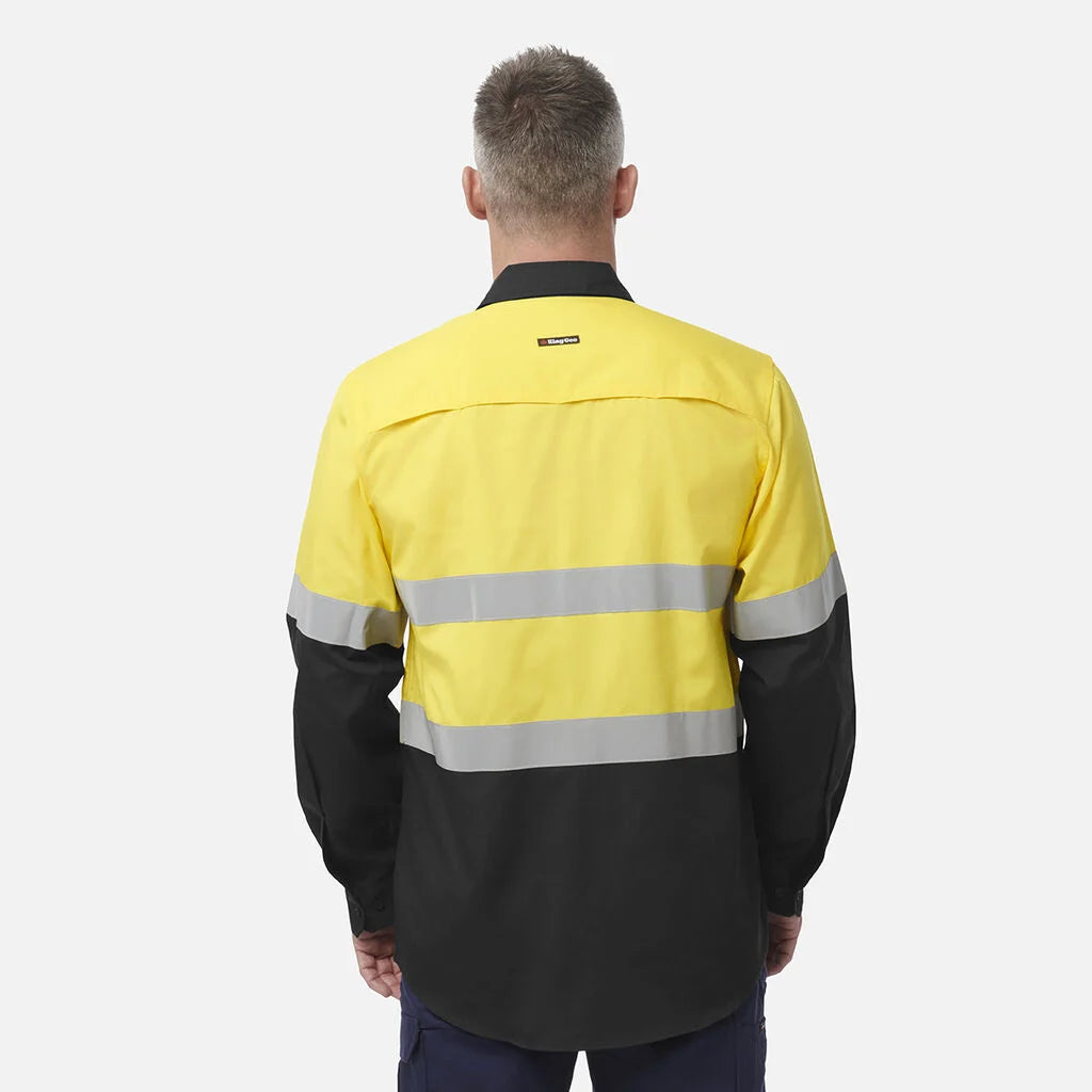 KingGee - Men's Workcool Vented Spliced Shirt Taped Long Sleeve - K54913