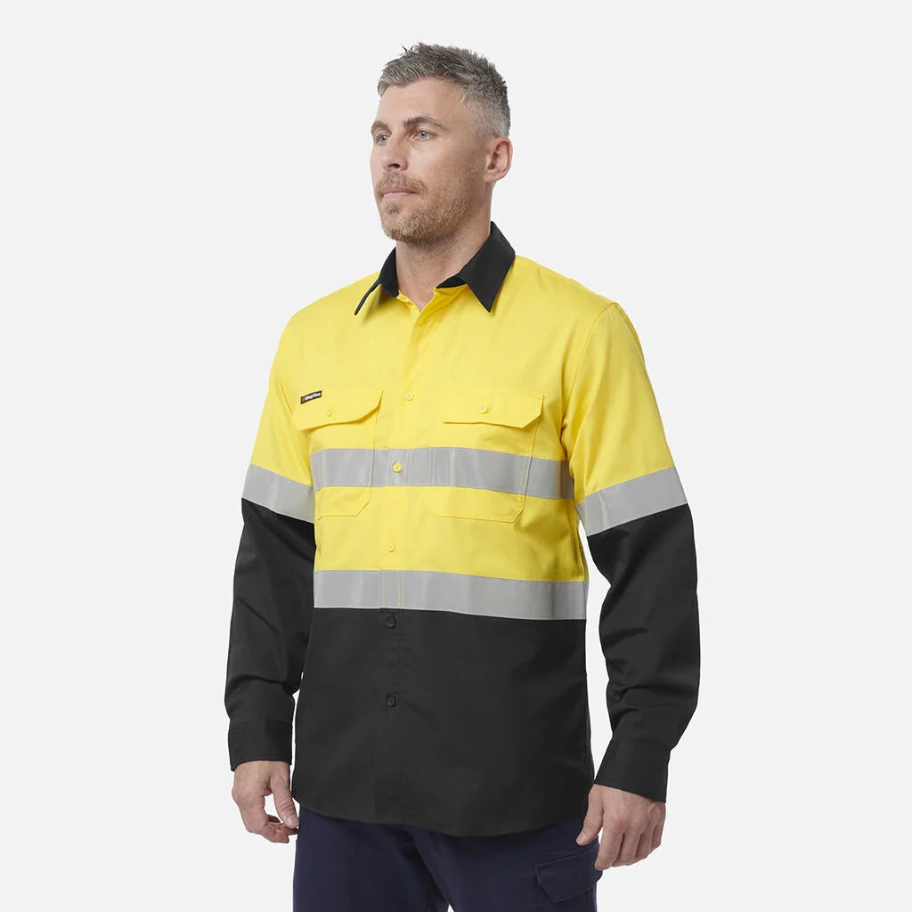 KingGee - Men's Workcool Vented Spliced Shirt Taped Long Sleeve - K54913