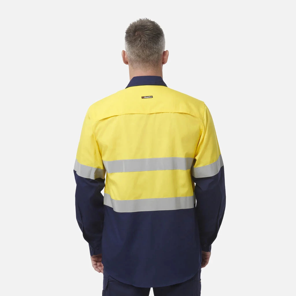 KingGee - Men's Workcool Vented Spliced Shirt Taped Long Sleeve - K54913