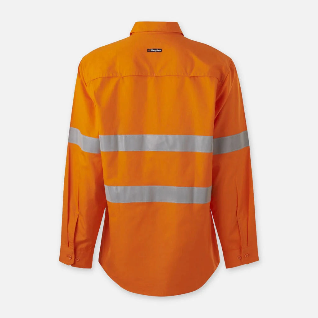 KingGee - Men's Workcool Vented Closed Front Shirt Taped Long Sleeve -  K54916