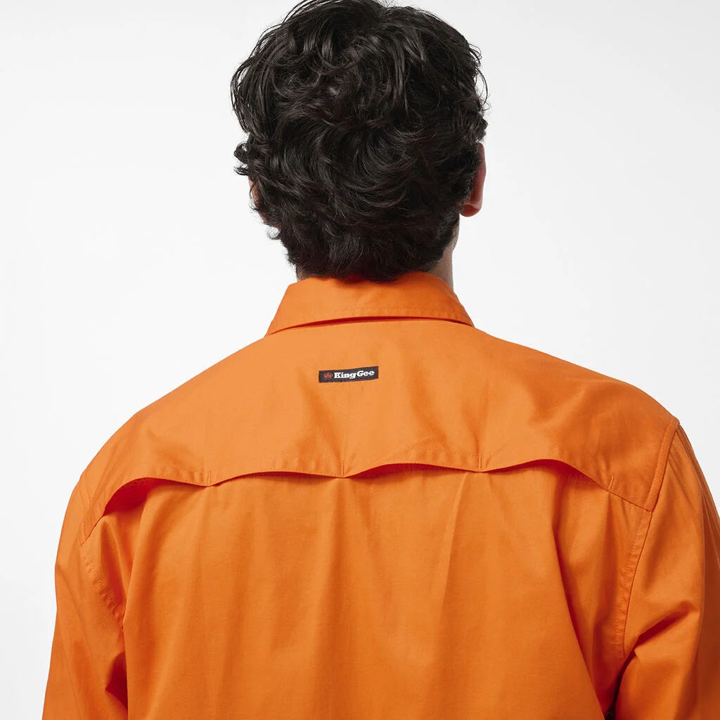 KingGee - Men's Originals Hi Vis Vented Taped Long Sleeve Shirt -  K54932
