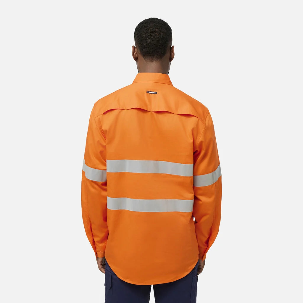 KingGee - Men's Originals Hi Vis Closed Front Shirt - K54934
