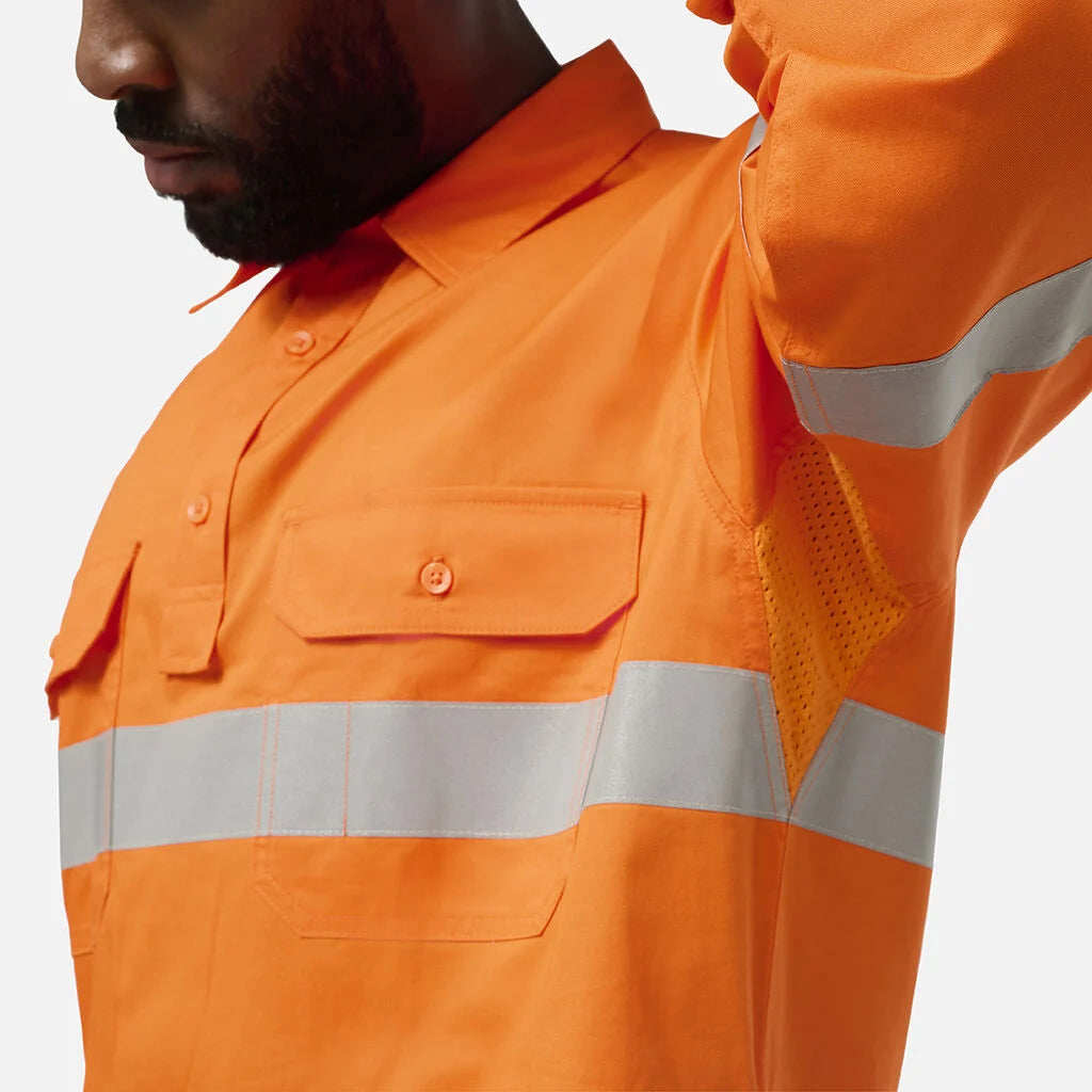 KingGee - Men's Originals Hi Vis Closed Front Shirt - K54934