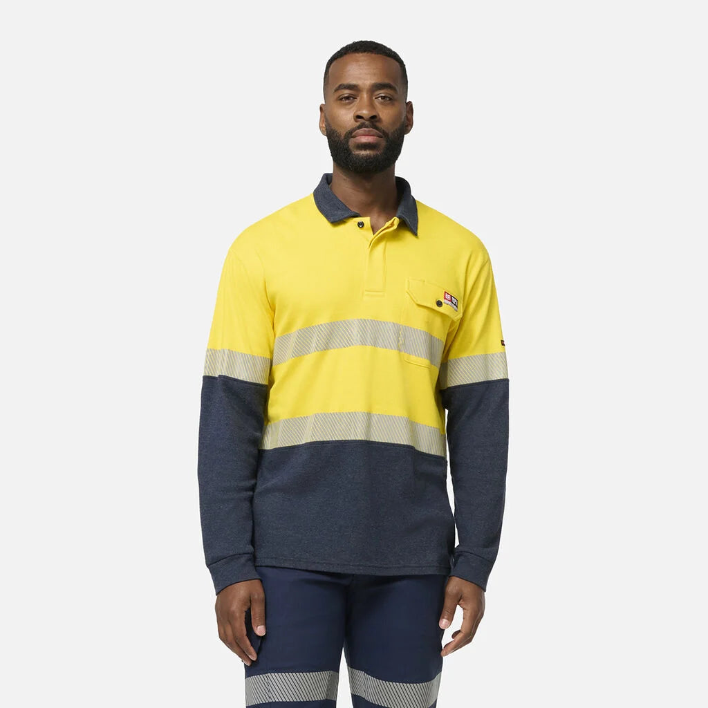 KingGee - Shieldtec FR Hi-Vis Spliced Polo with FR Tape - K84008