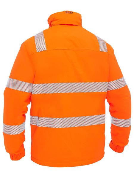 Bisley - Men's Taped Hi Vis Heated Jacket with Hood - BJ6842T