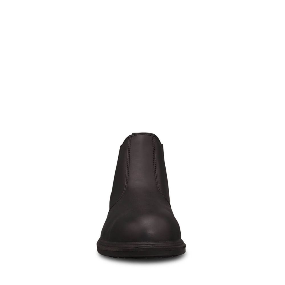 Oliver - Black Elastic Sided Boot