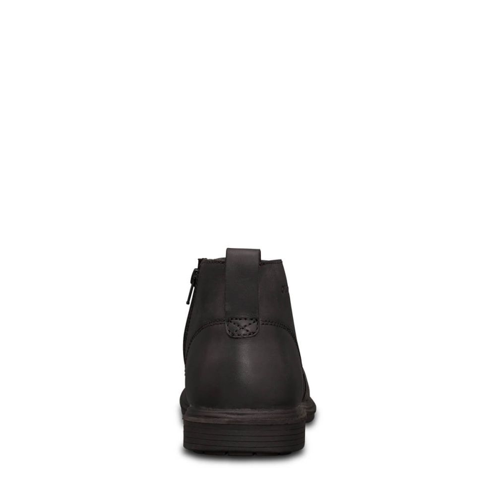 Oliver - Black Zip Side Boot