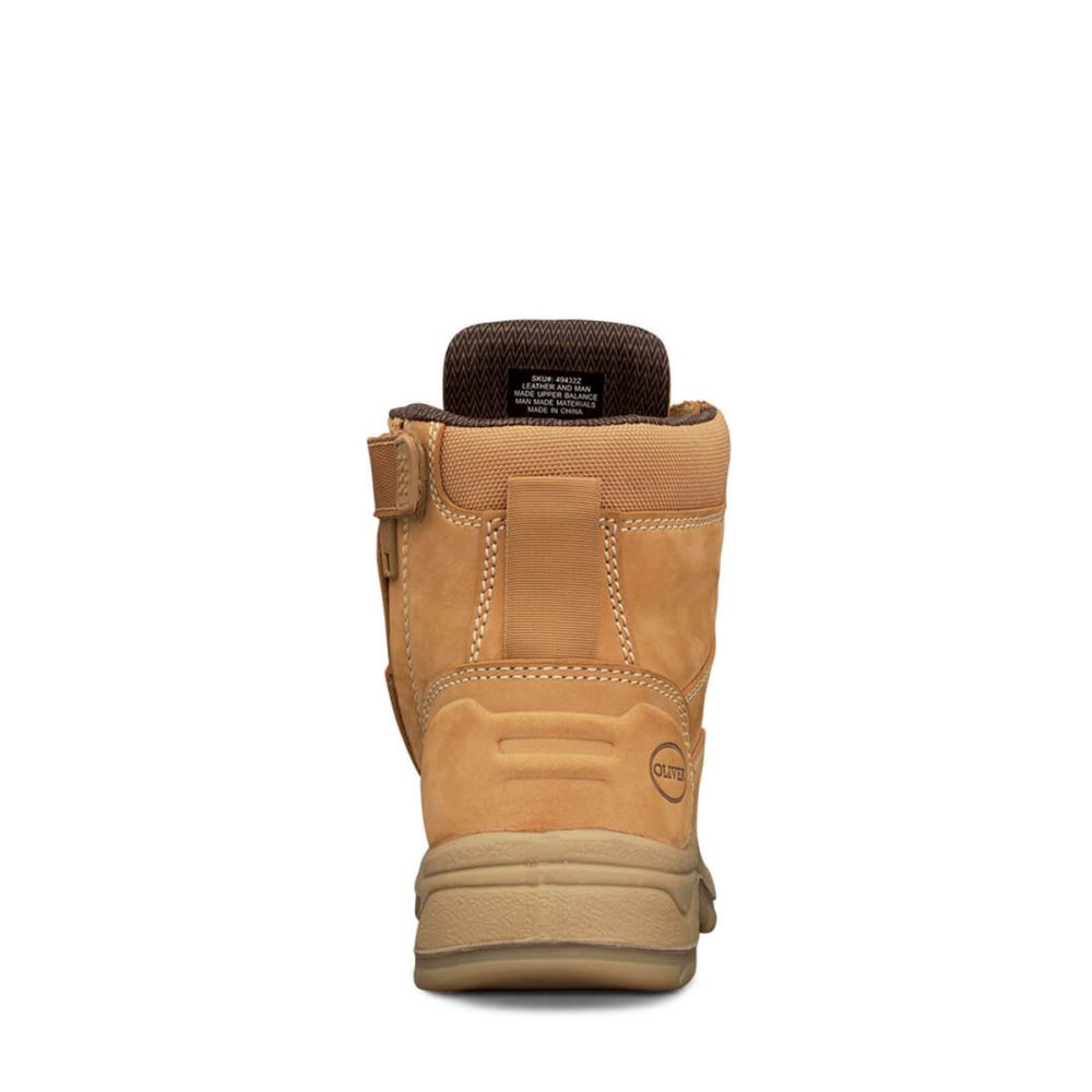 Oliver - Ladies Wheat Zip Sided Boot