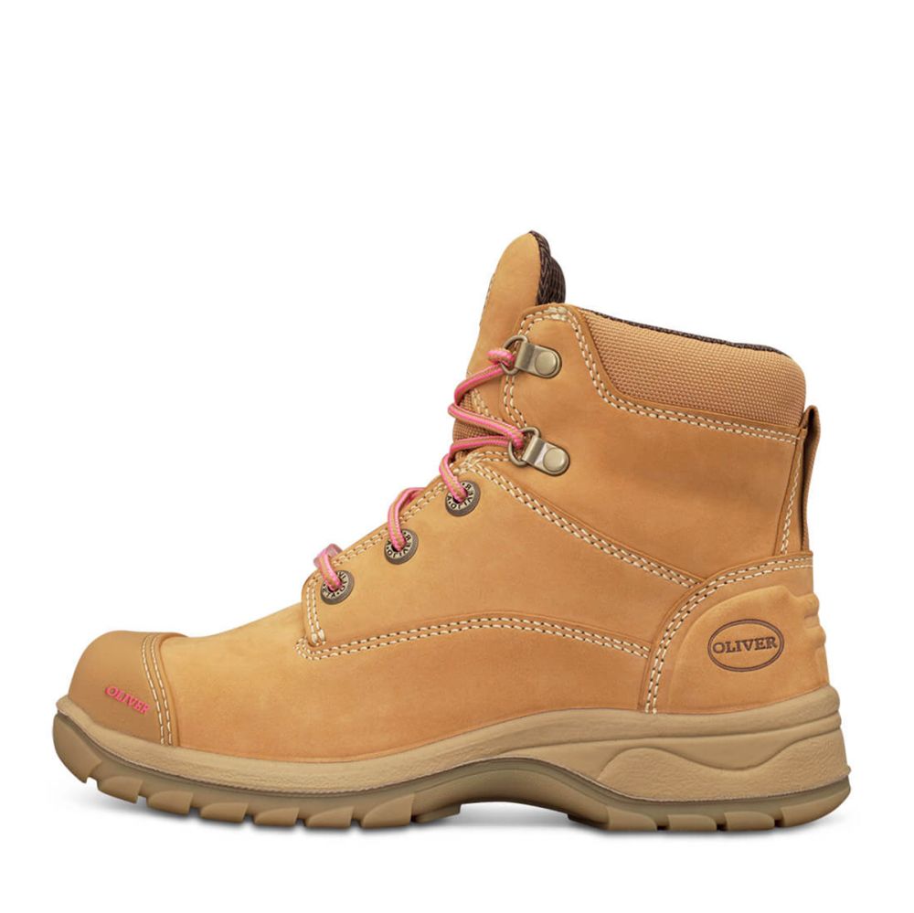 Oliver - Ladies Wheat Zip Sided Boot