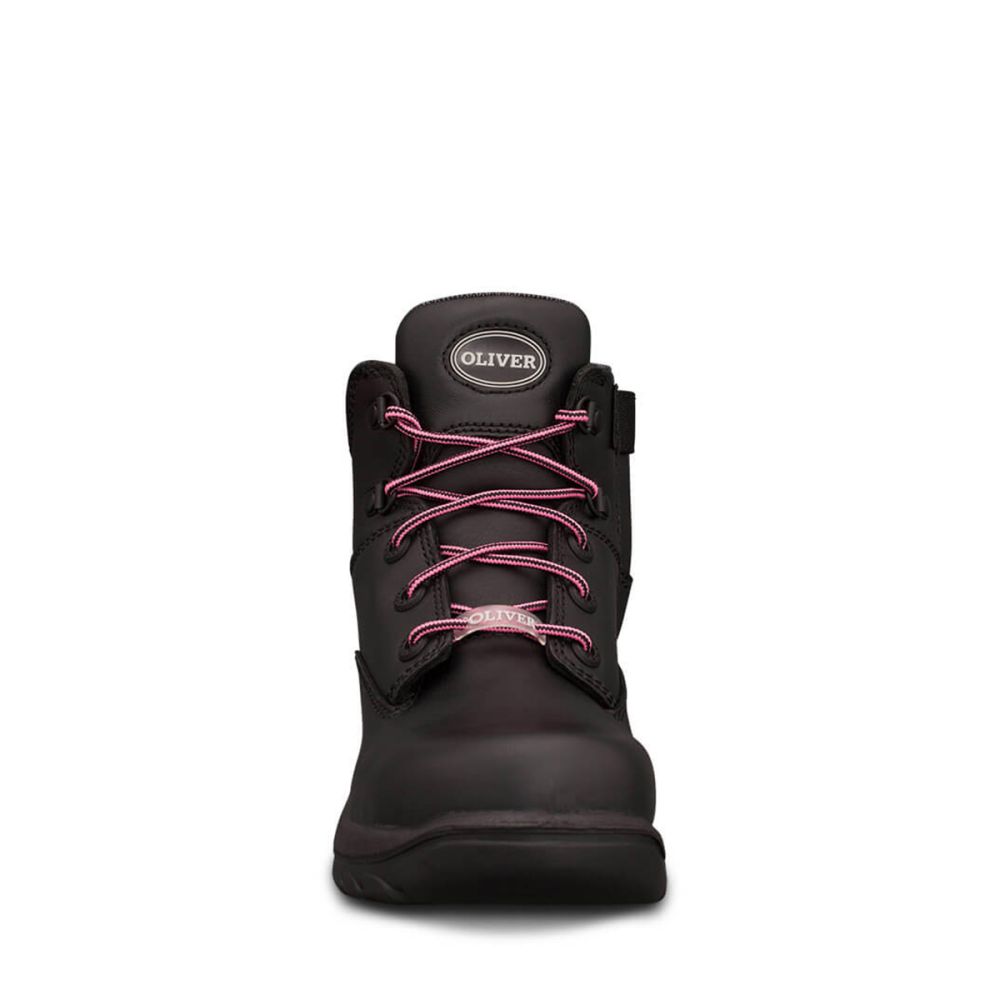 Oliver - Ladies Black Zip Sided Boot