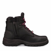 Oliver - Ladies Black Zip Sided Boot