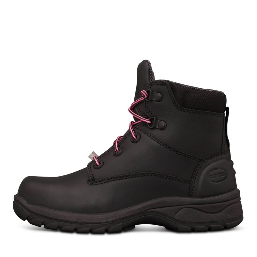 Oliver - Ladies Black Zip Sided Boot