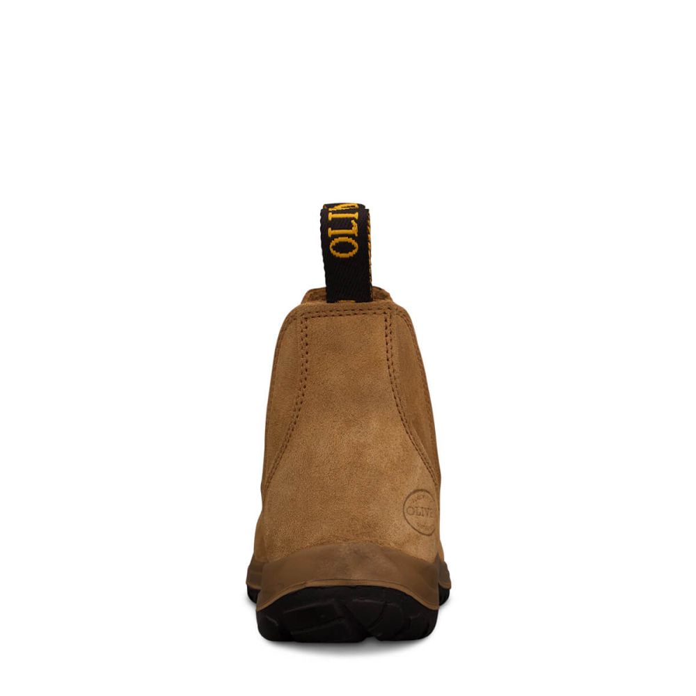 Oliver - Beige Suede E/Sided Safety Boot