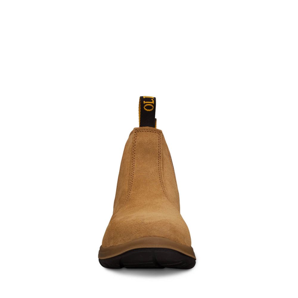 Oliver - Beige Suede E/Sided Safety Boot