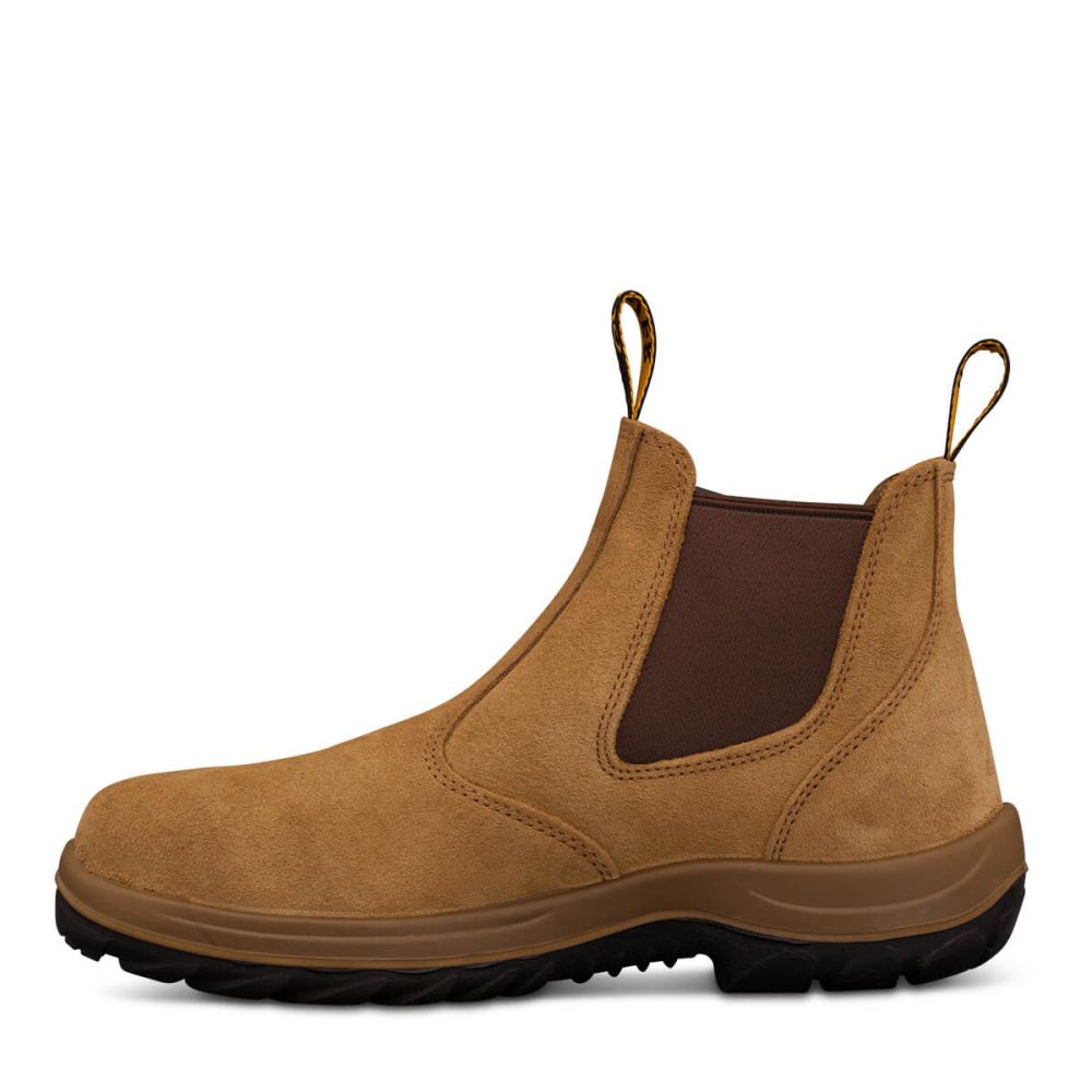 Oliver - Beige Suede E/Sided Safety Boot