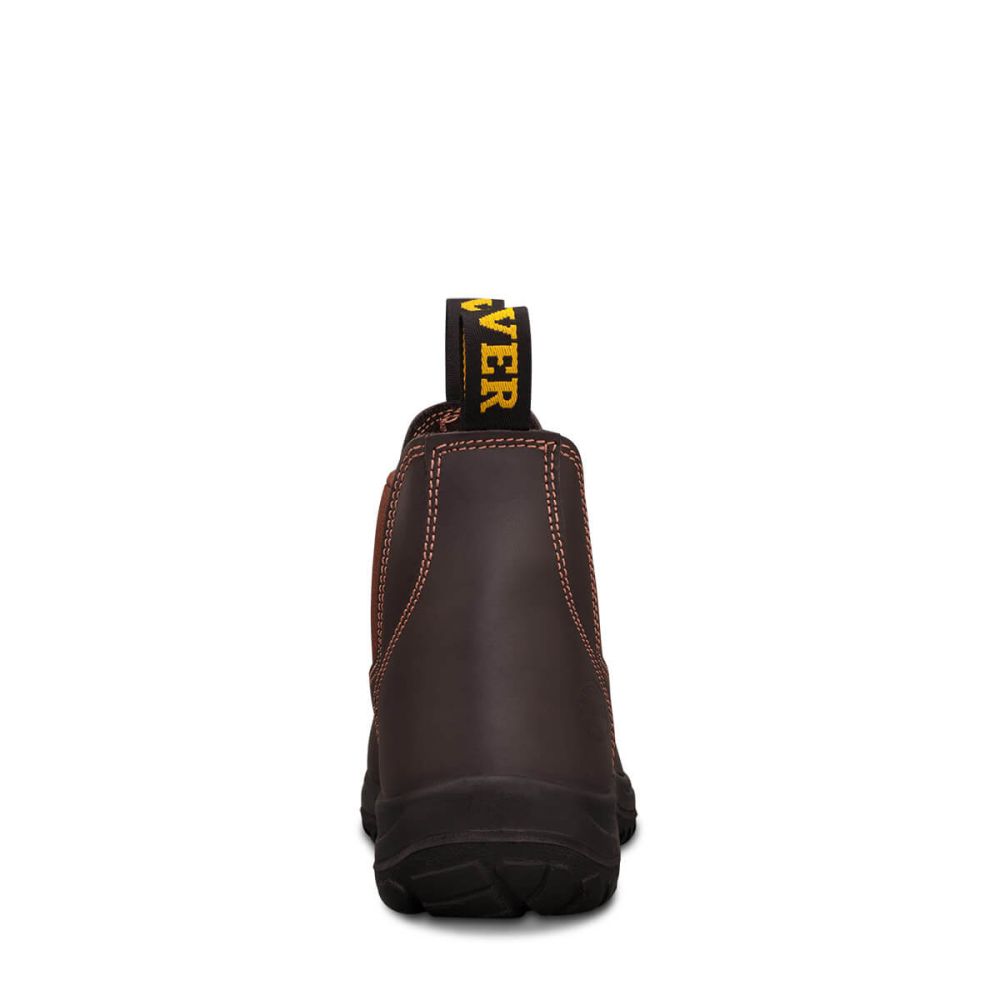 Oliver - Claret Leather E/Sided Safety Boot