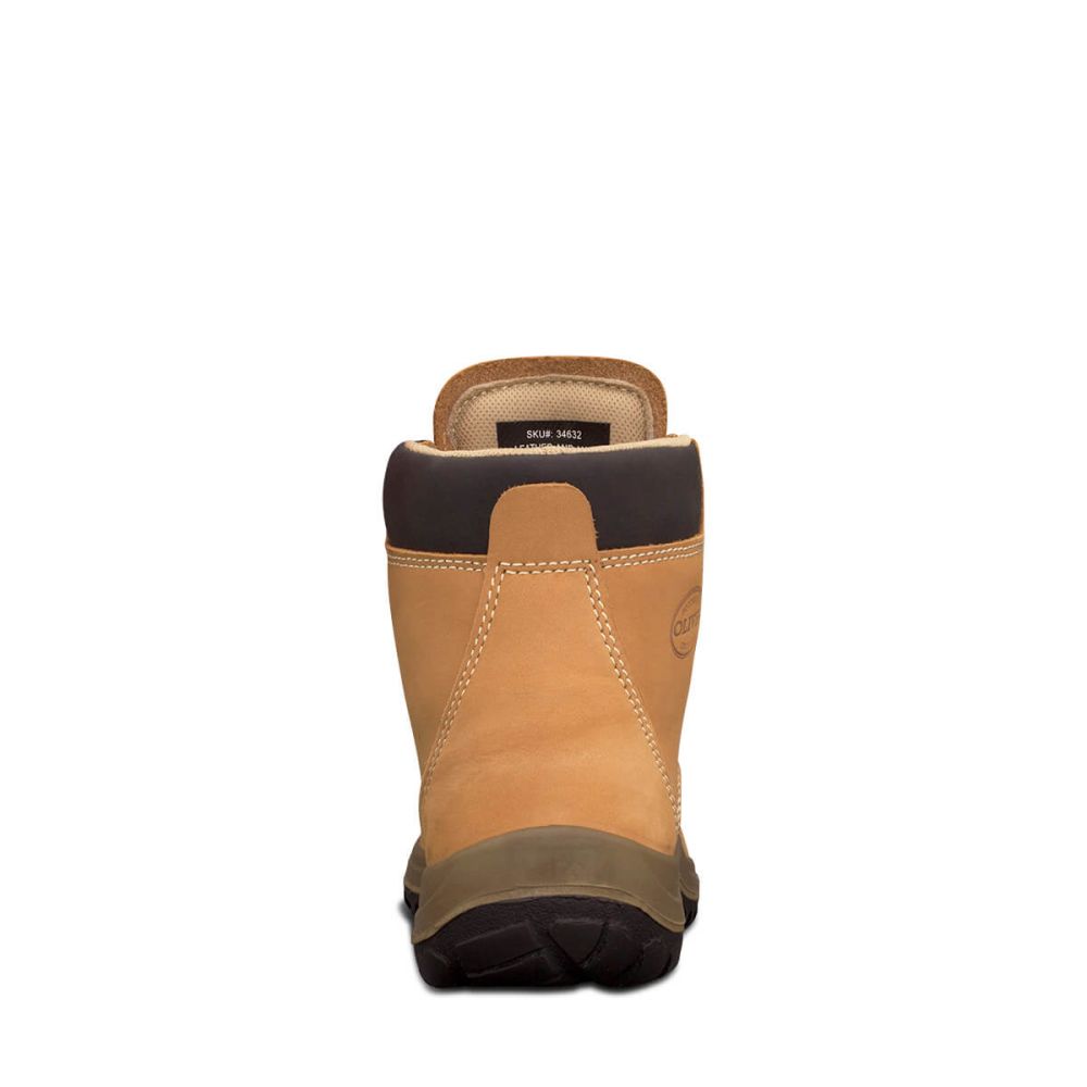 Oliver - Wheat Ankle Lace Up Safety Boot