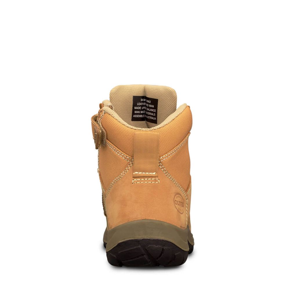 Oliver - Wheat Zip Sided Ankle Boot
