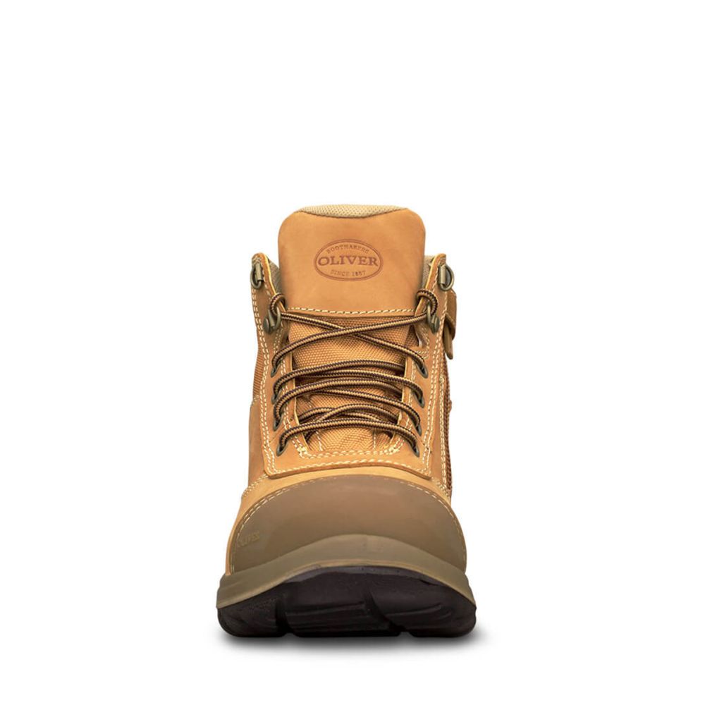 Oliver - Wheat Zip Sided Ankle Boot
