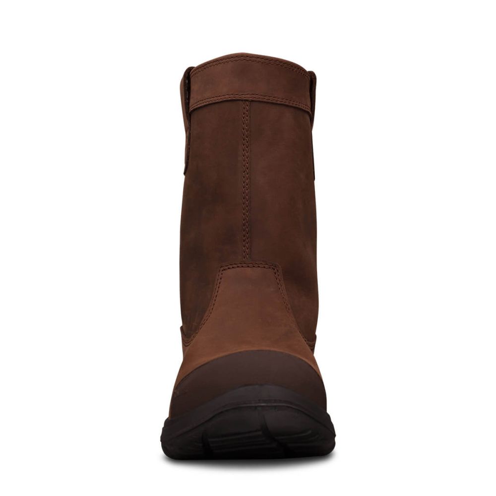 Oliver - 250mm Brown Pull On Riggers Boot